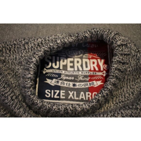 Super Dry Dept State 1954 JPN Grey Sweater - Size XL Super Premium Knit - Picture 4 of 5